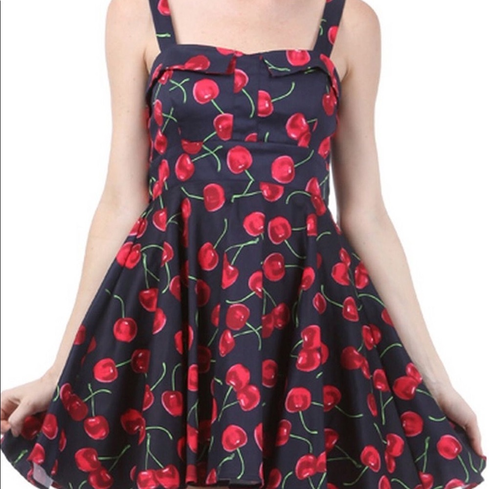 Pinup Cherry Swing Dress 🍒 Super cute!